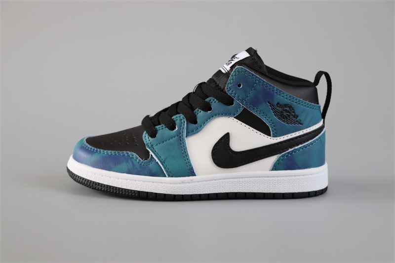 Youth Running Weapon Air Jordan 1 Teal/White Shoes 0181